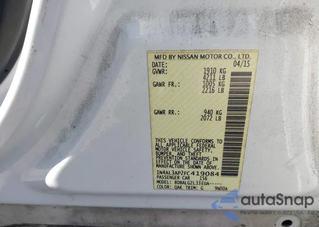 1N4AL3AP2FC419084: 44031931