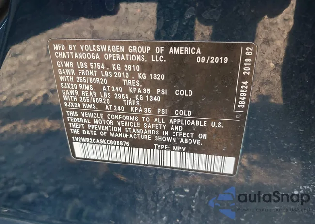 1V2WR2CA9KC605876: 44031951