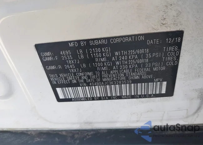 4S4BSAJC3K3283539: 44032032