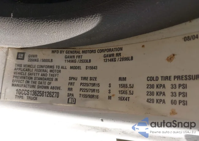 1GCCS136258126270: 44032181