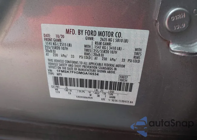 1FMSK7FH3MGA16534: 44031232