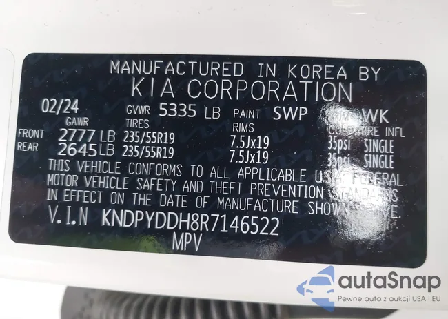 KNDPYDDH8R7146522: 44032717