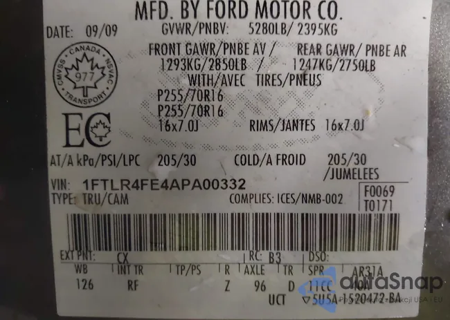 1FTLR4FE4APA00332: 44032809
