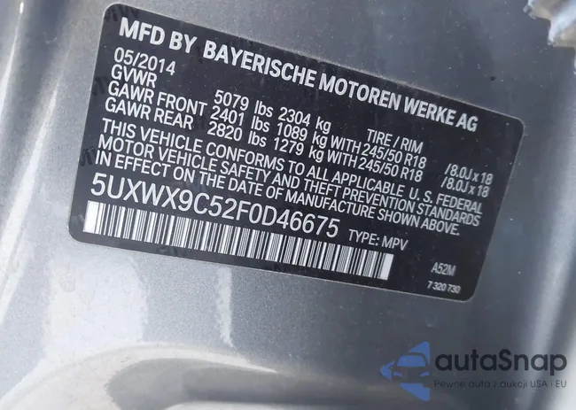 5UXWX9C52F0D46675: 44032838