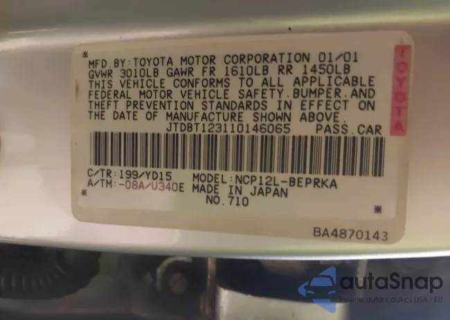 JTDBT123110146065: 44032907