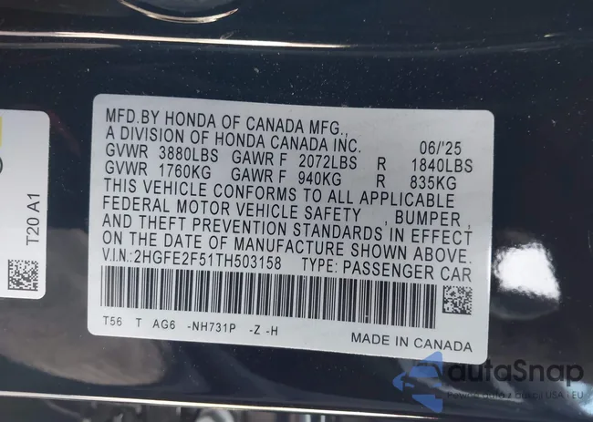 2HGFE2F51TH503158: 44033045