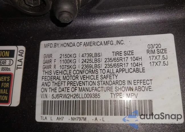 5J6RW2H26LL009385: 44033133