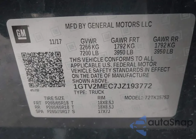 1GTV2MEC7JZ193772: 44032260