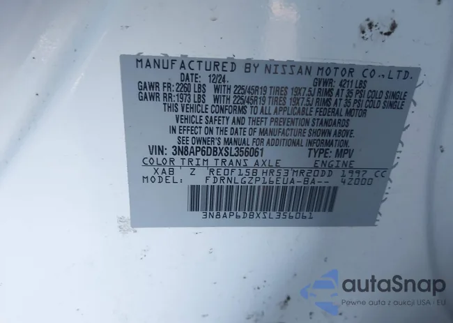 3N8AP6DBXSL356061: 44032272