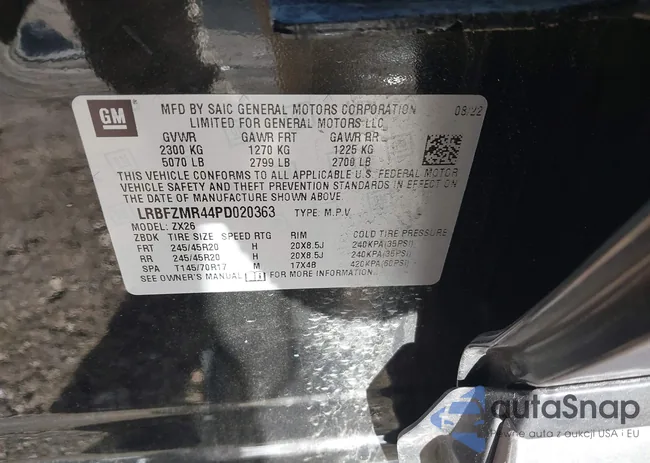 LRBFZMR44PD020363: 44032337