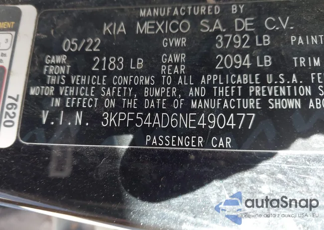 3KPF54AD6NE490477: 44032587