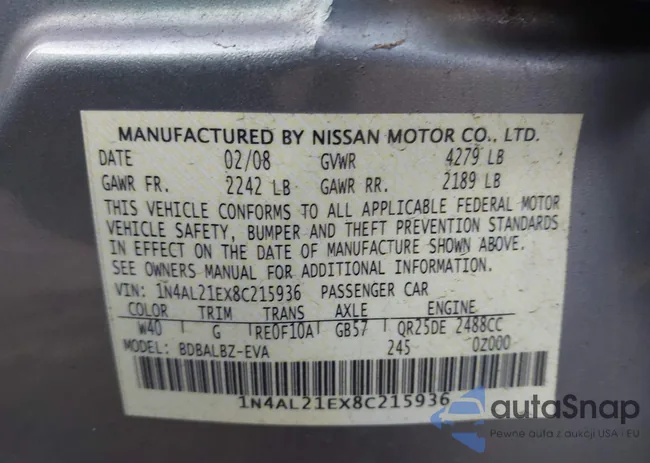 1N4AL21EX8C215936: 44033704