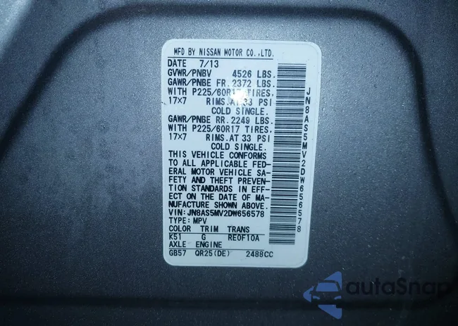 JN8AS5MV2DW656578: 44033749