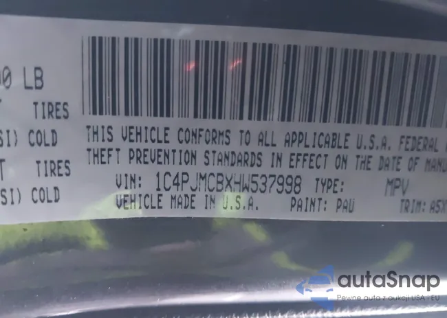 1C4PJMCBXHW537998: 44033888