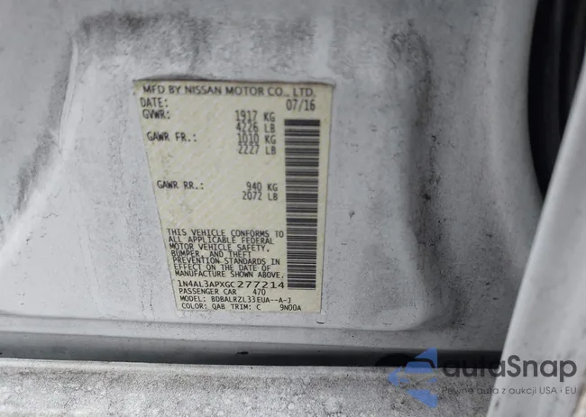 1N4AL3APXGC277214: 44034015