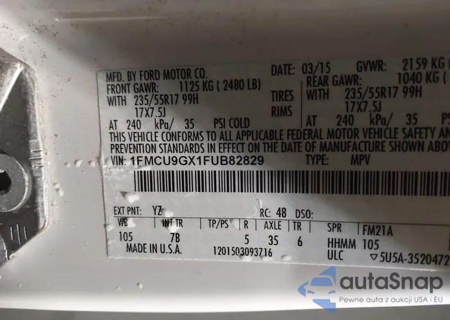 1FMCU9GX1FUB82829: 44034059