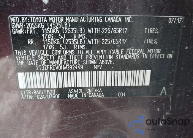 2T3ZFREV0HW392449: 44034132