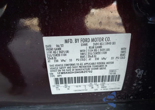 1FMSK8DH3NGB25702: 44034189