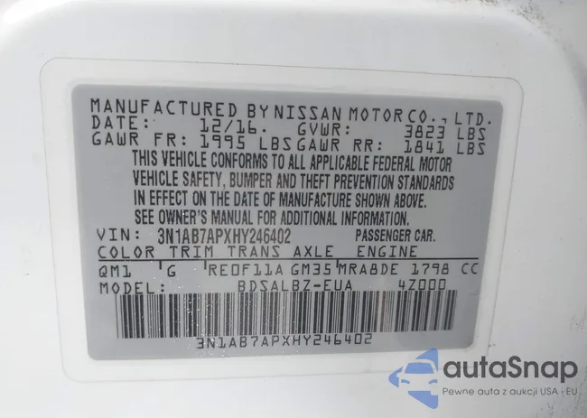 3N1AB7APXHY246402: 44033342