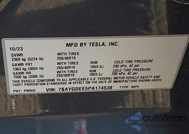 7SAYGDEE5PA174538: 44033627