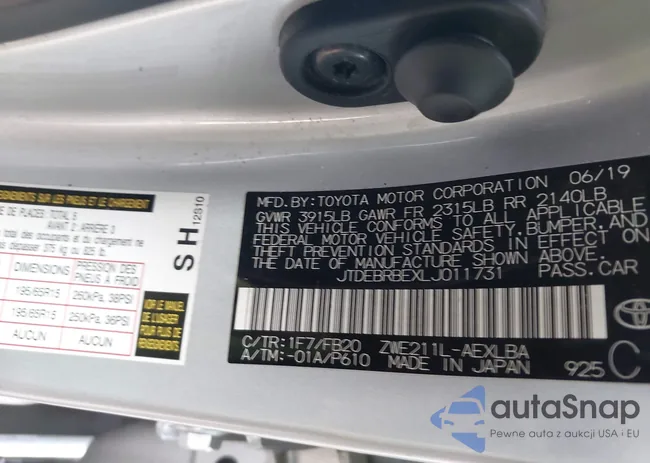 JTDEBRBEXLJ011731: 44034752