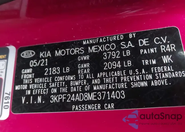 3KPF24AD8ME371403: 44035126