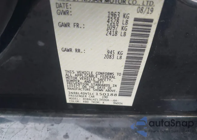 1N4BL4DV5LC150188: 44035211