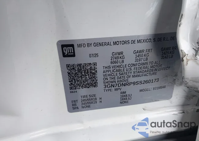 3GN7DNRP9SS260173: 44034248