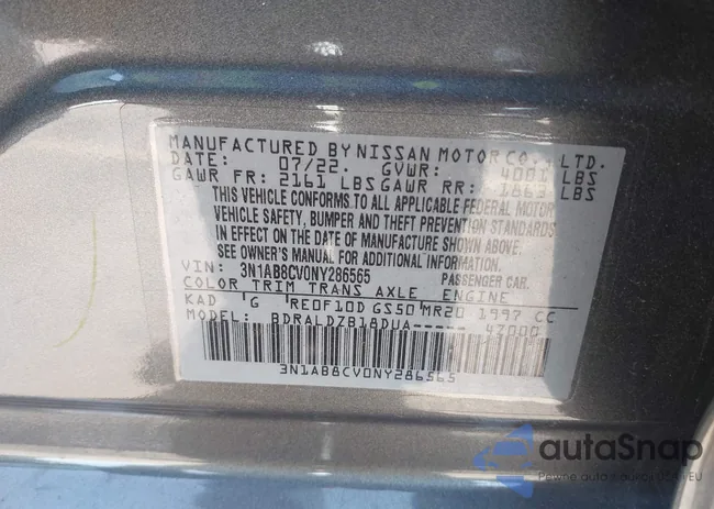 3N1AB8CV0NY286565: 44034293