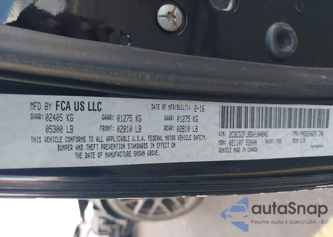 2C3CDZFJ8GH184846: 44034359