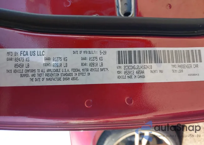 2C3CDXGJ2LH162418: 44034472