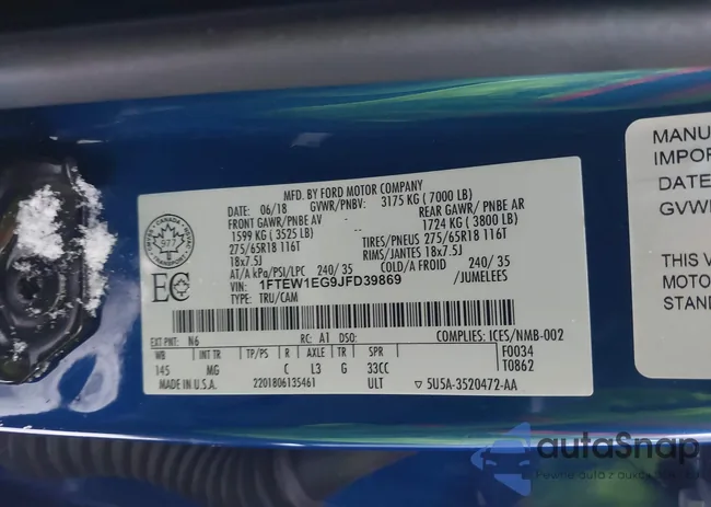 1FTEW1EG9JFD39869: 44035812