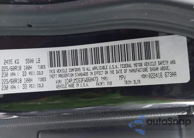 1C4PJMDS3FW660473: 44035831