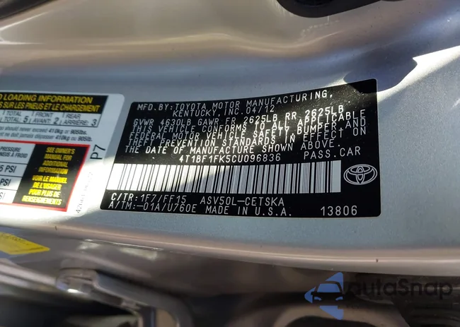 4T1BF1FK5CU096836: 44035924