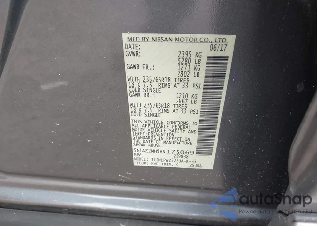 5N1AZ2MH9HN175069: 44036215