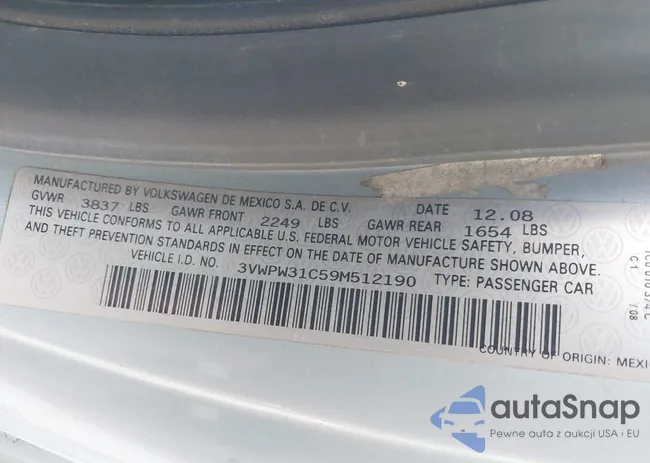 3VWPW31C59M512190: 44035236