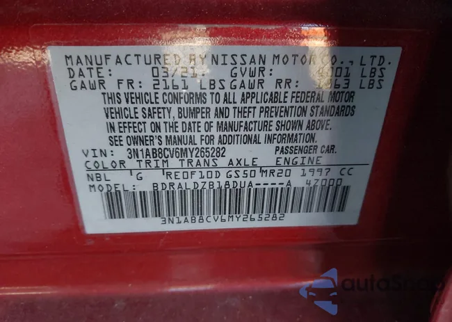 3N1AB8CV6MY265282: 44035287