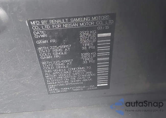 KNMAT2MV3FP544604: 44035319