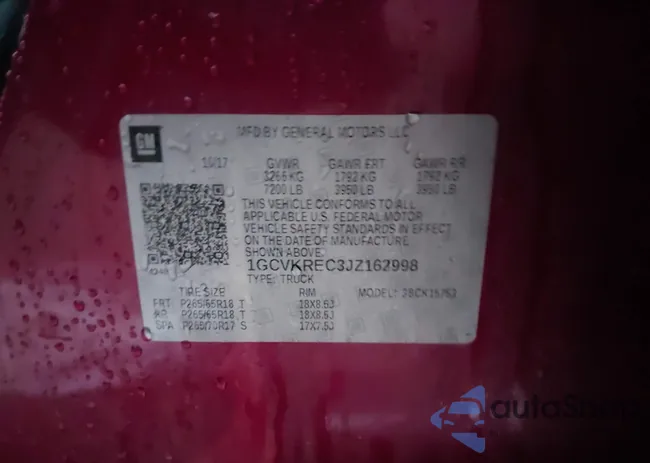 1GCVKREC3JZ162998: 44035448