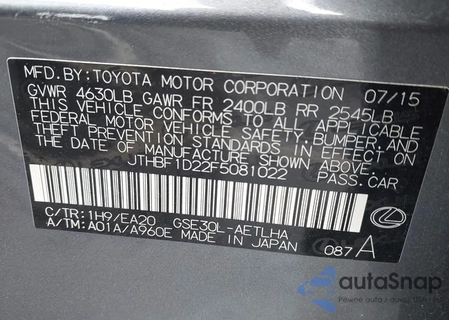 JTHBF1D22F5081022: 44035612