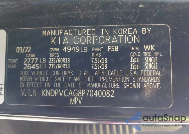 KNDPVCAG8P7040082: 44036941