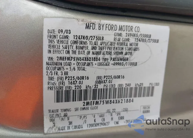 2MEFM75W84X621884: 44036961