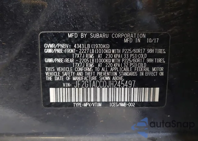 JF2GTACC0JH245497: 44037016