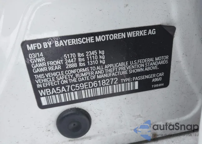 WBA5A7C59ED618272: 44037217