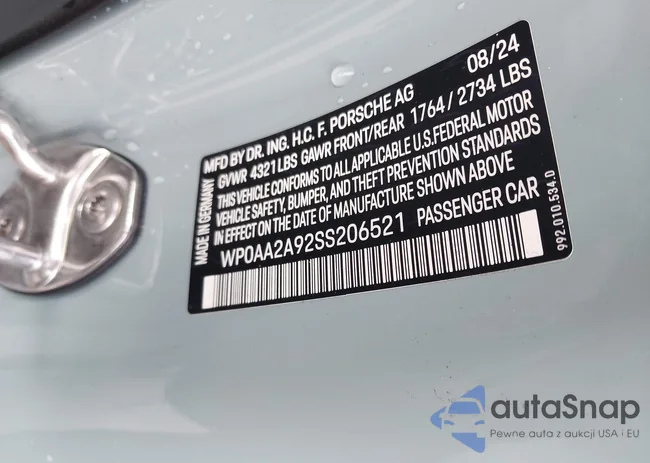 WP0AA2A92SS206521: 44037218