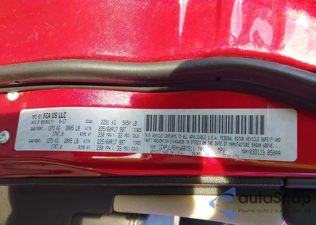 1C4PJLABXHW661511: 44036329