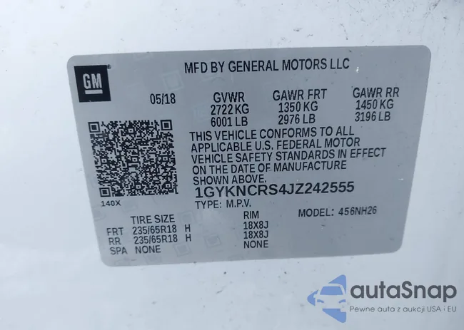 1GYKNCRS4JZ242555: 44036345