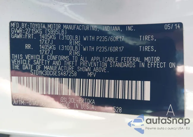 5TDYK3DC6ES487258: 44036464