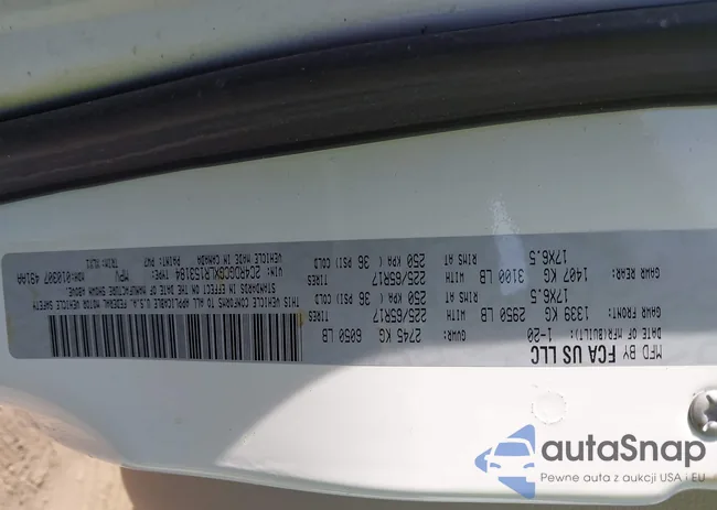 2C4RDGCGXLR153184: 44036575