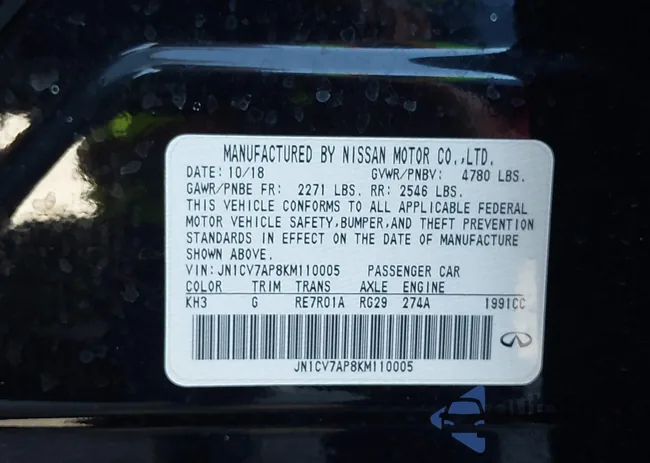 JN1CV7AP8KM110005: 44037777